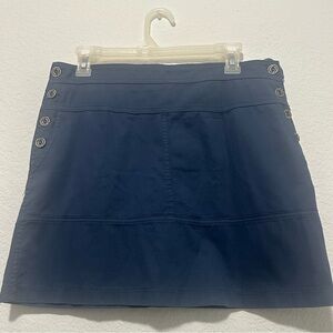 Avocado Navy Blue Button-Accent Women's Skirt size 36